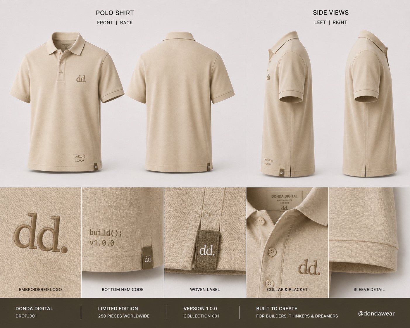 Beige Polo — DONDA WEAR Drop_001
